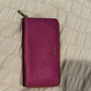 Kate Spade Fuchsia Zip-Around Wallet